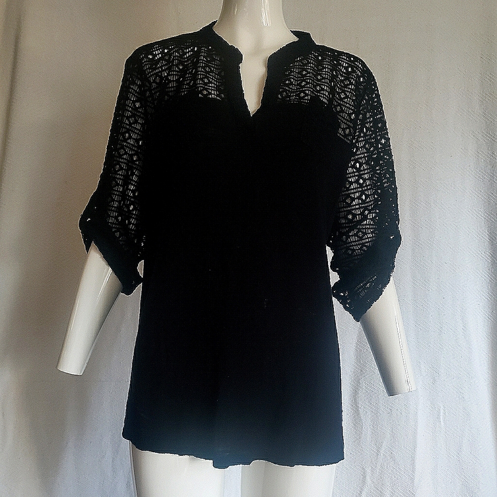 Style & Co Black Blouse